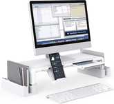 Podstawka półka regulowana pod monitor laptop organizer z szufladami