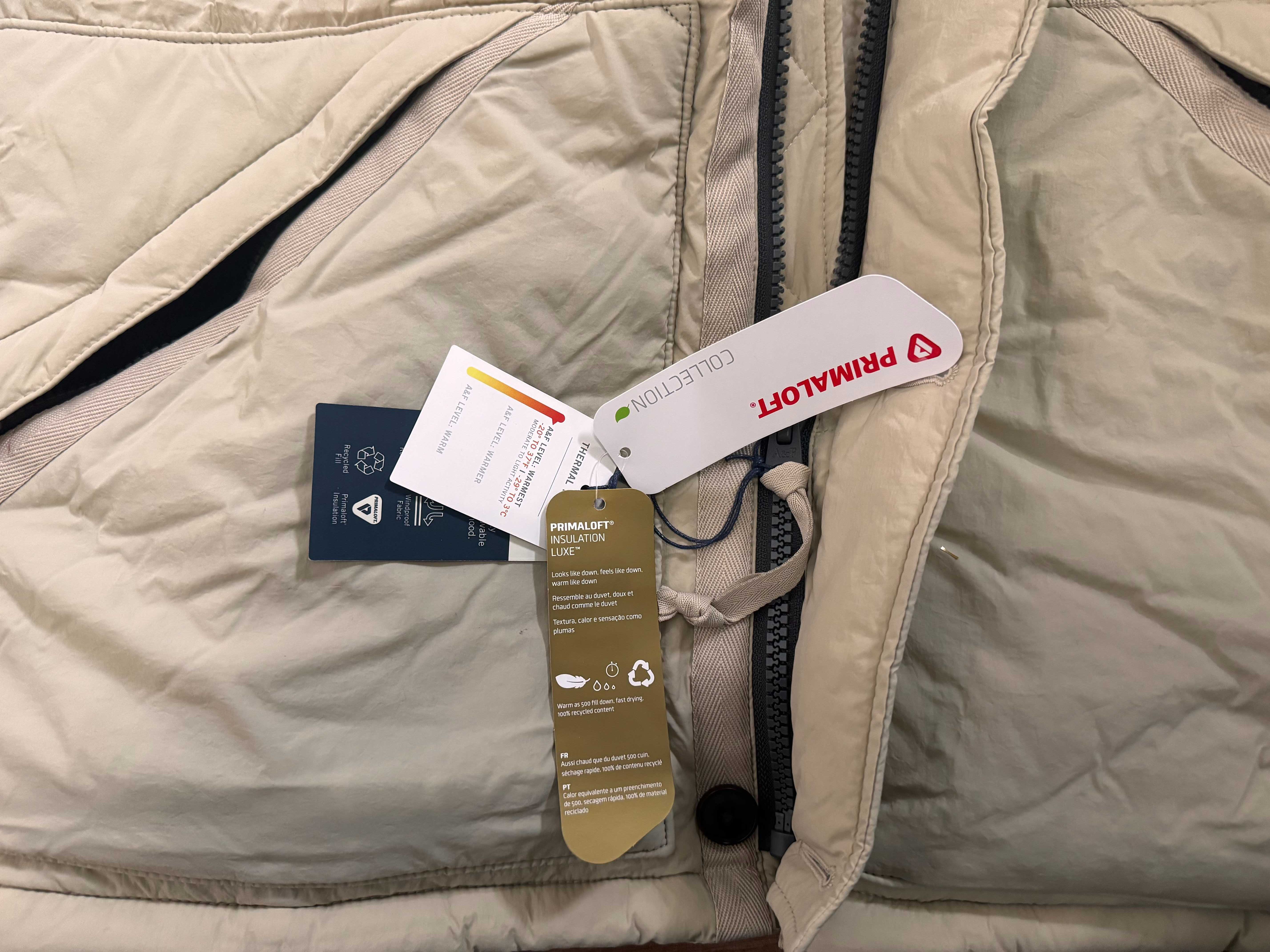 Kurtka zimowa L Parka Abercrombie & Fitch Ultra Sherpa Puffer NOWA