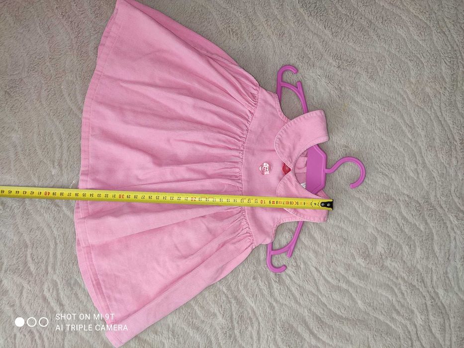 Sukieneczka sztruksowa różowa 62