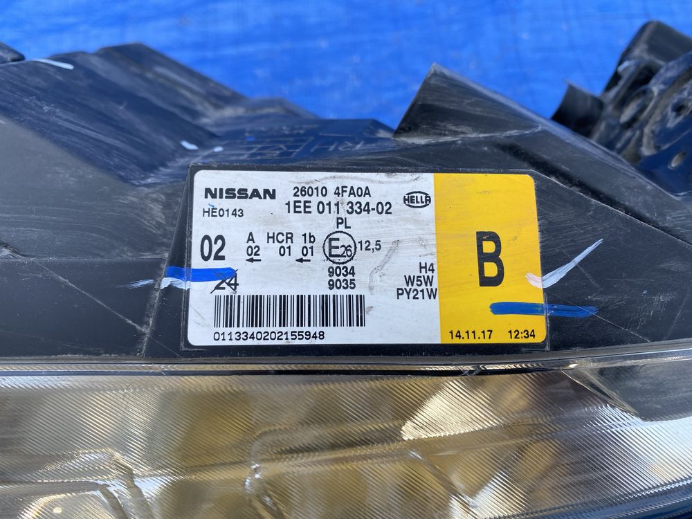 LAMPA przednia prawa NISSAN E-NV200 Europa prawy przód reflektor oem