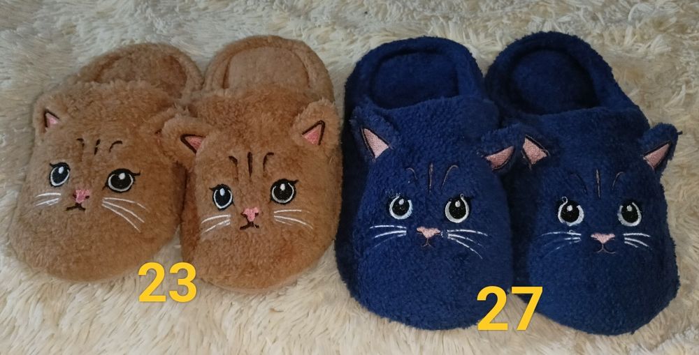 Тапочки комнатные теплые женские кот