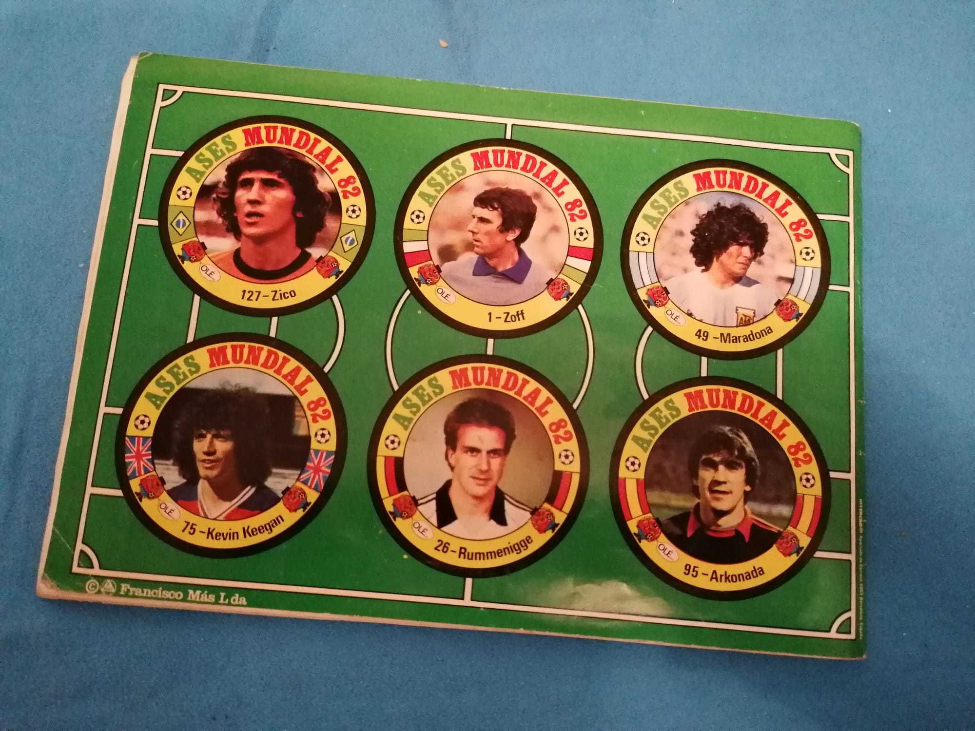 Caderneta Cromos Ases Mundial Espanha 82