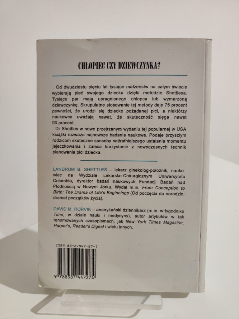 Zaplanuj płeć swojego dziecka - Landrum B. Shettles, David M. Rorvik .