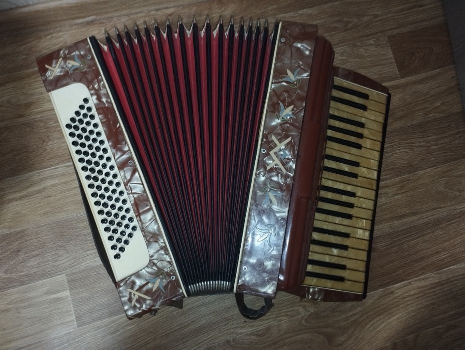 Вінтажний німецький акордеон 1930-х років з язичками DIX
