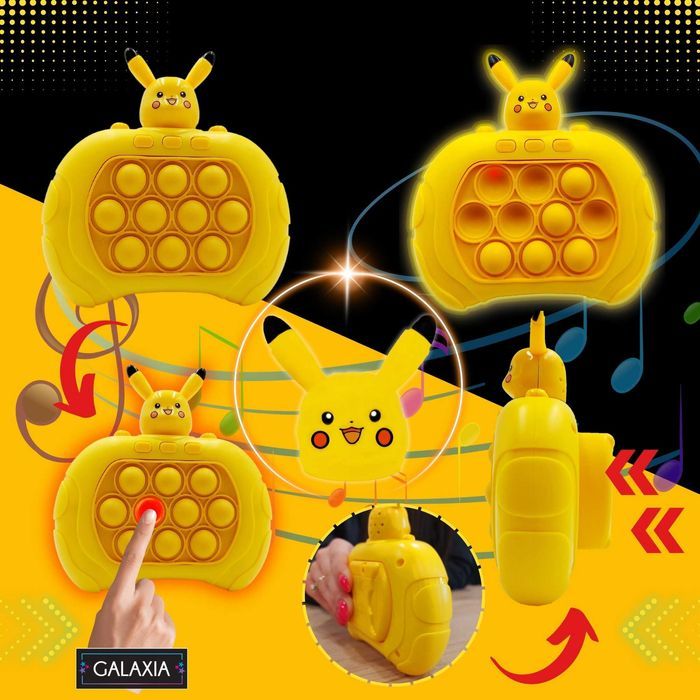 GRA POPIT Pop It Elektroniczne Elektryczne Gra Zręcznościowa PIKACHU