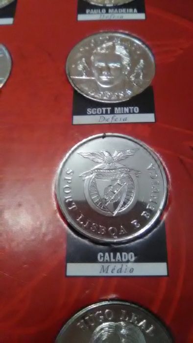 Coleção em moedas do Benfica