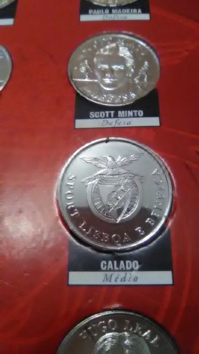 Colecção em moedas do Benfica