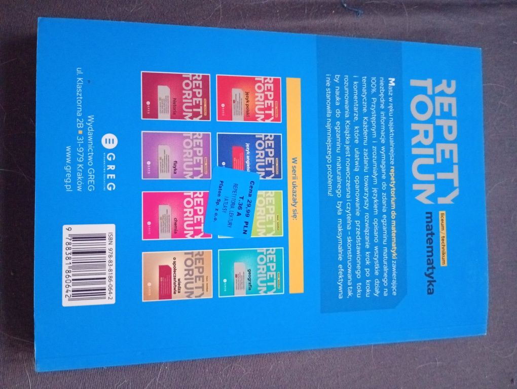 Pomoce maturalne matematyka