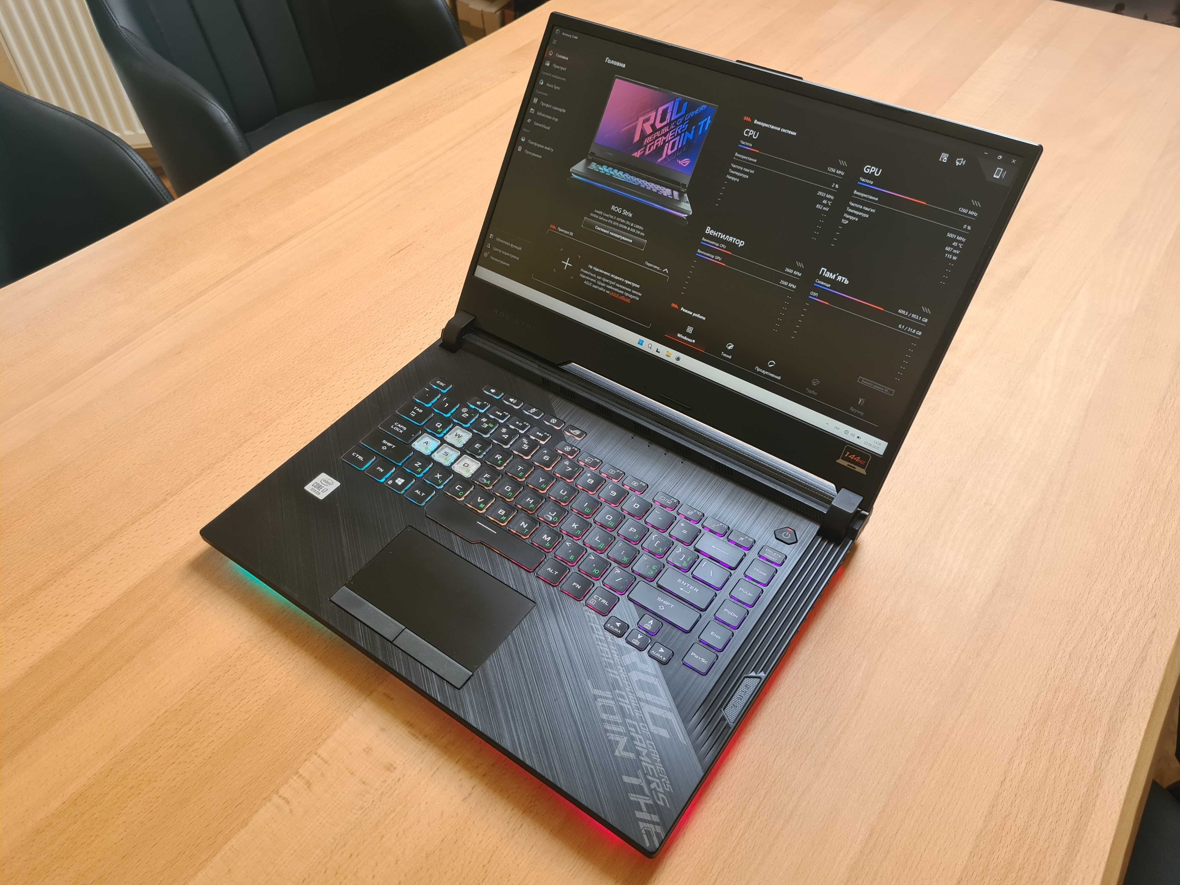 ASUS ROG Strix G512LW/ i7-10750H / RTX 2070 8Gb / 32GB DDR4 / 1Tb NVME