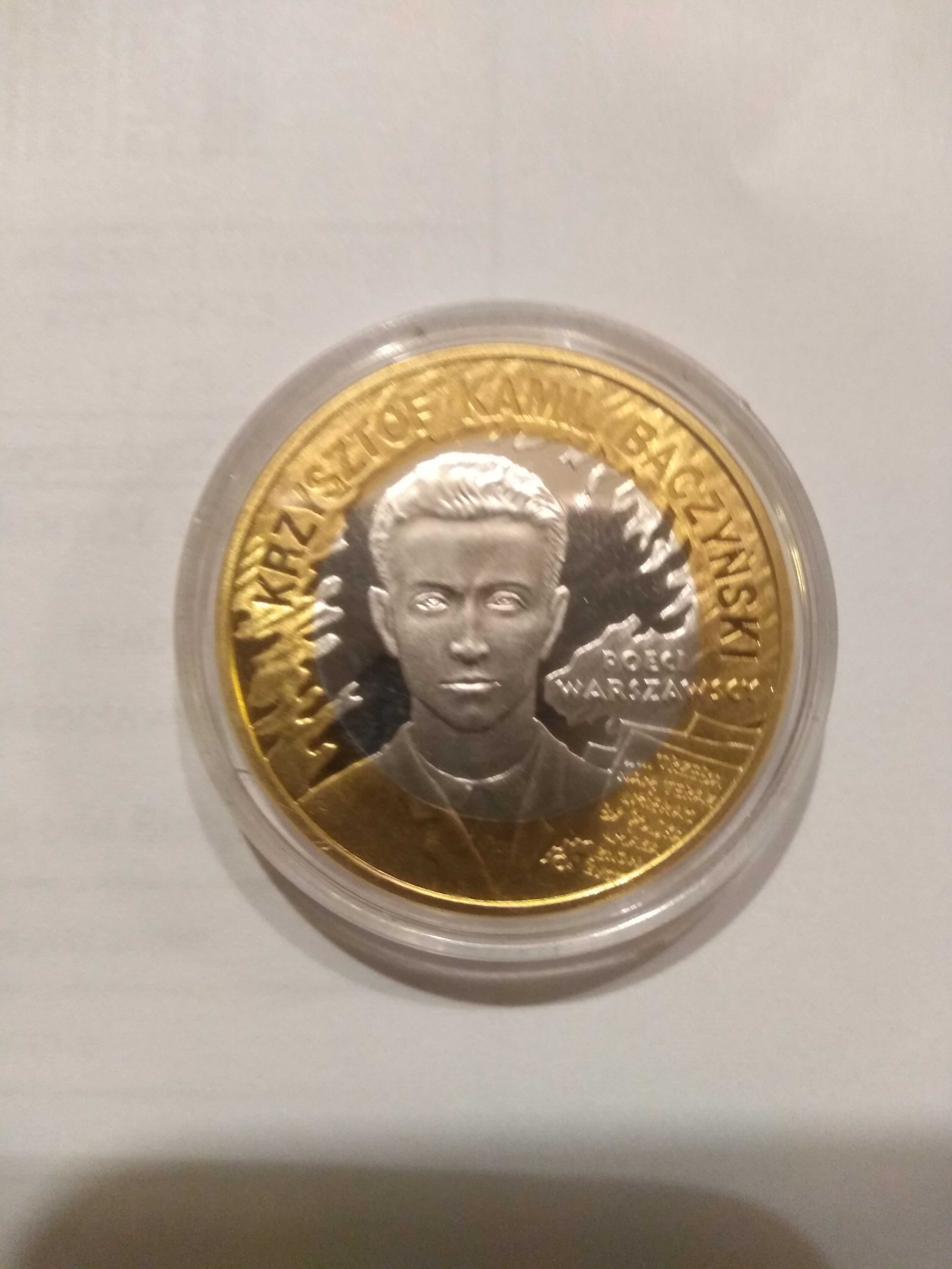 Srebrna moneta kolekcjonerska 10 złotych K.K. Baczyński