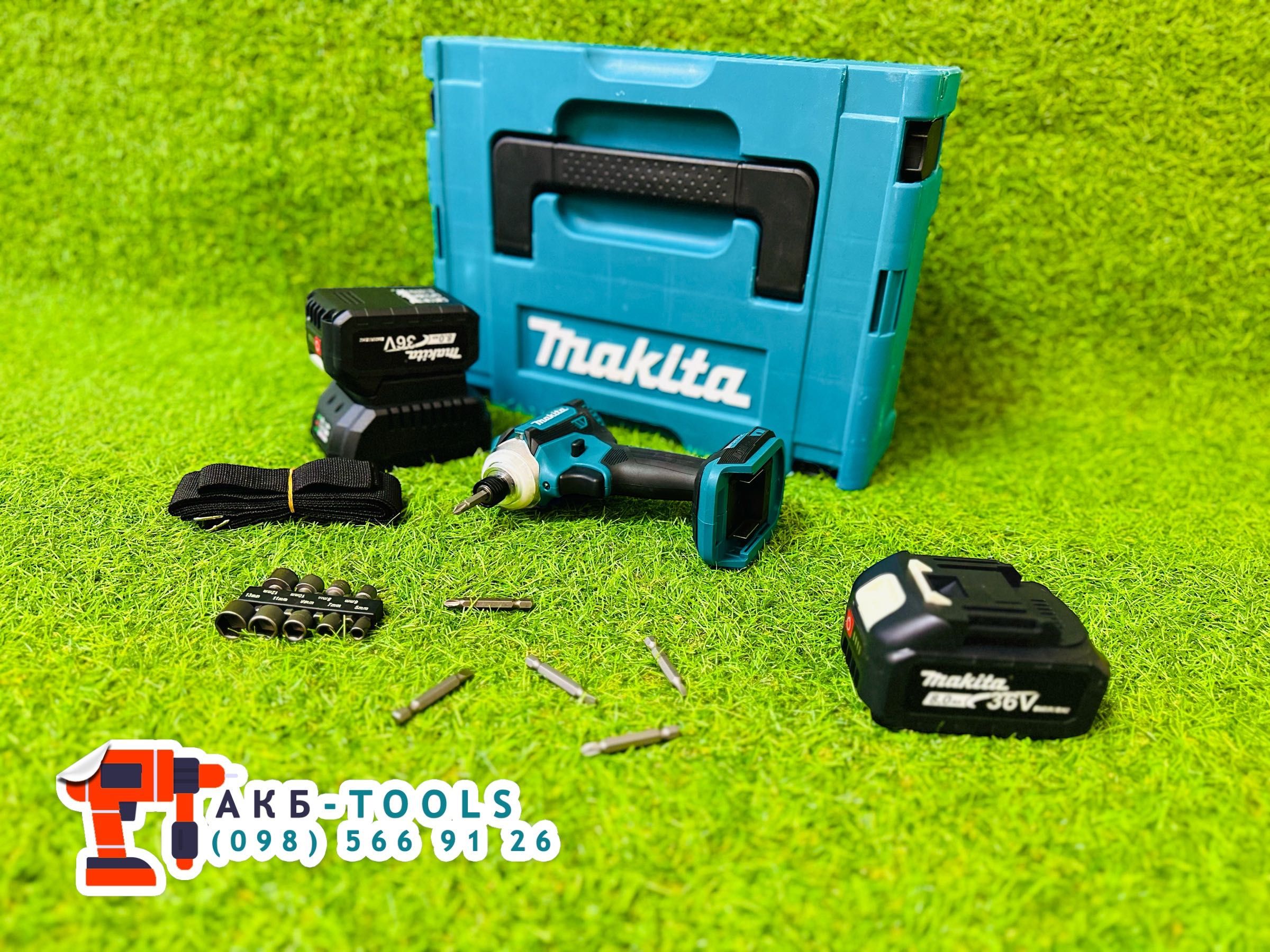 Акумуляторний Імпакт потужний Винтоверт Makita DTD171 170Nm 36V 8Ah.