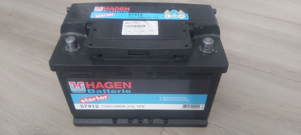 Bateria hagen 74ah 680A  starter alemã