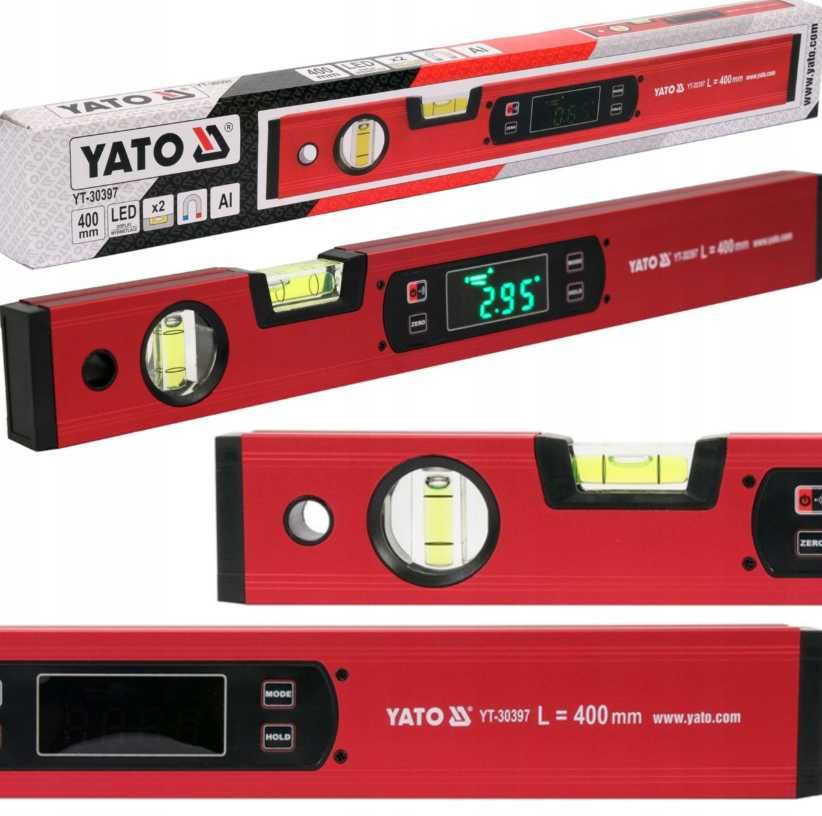Nowa YATO Poziomica Elektroniczna 400mm Magnetyczna YT-30397 (OKAZJA)