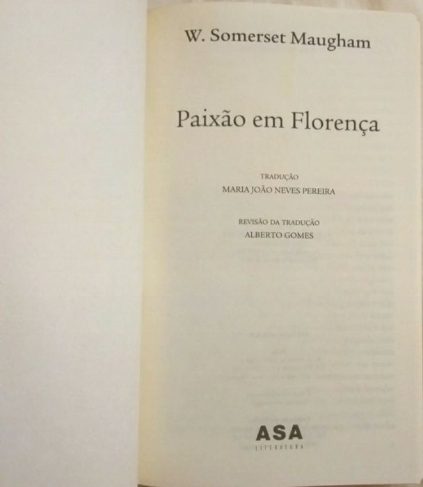 Livro - Paixão em Florença