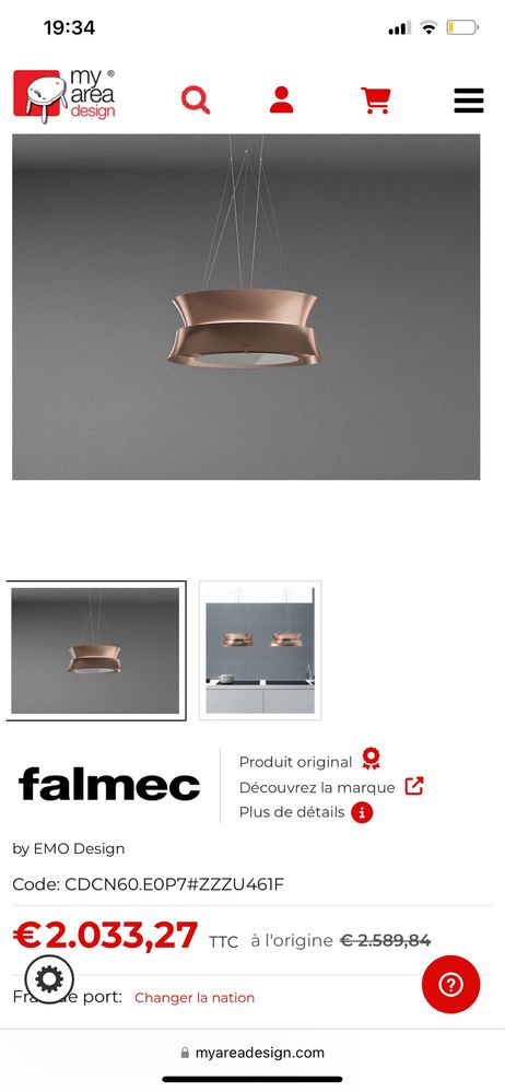 Элитная Вытяжка FALMEC DAMA