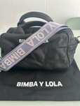Mala Bimba & Lola preta em pele com opção Crossbody original