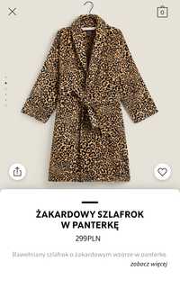 Szlafrok w panterkę Zara Home