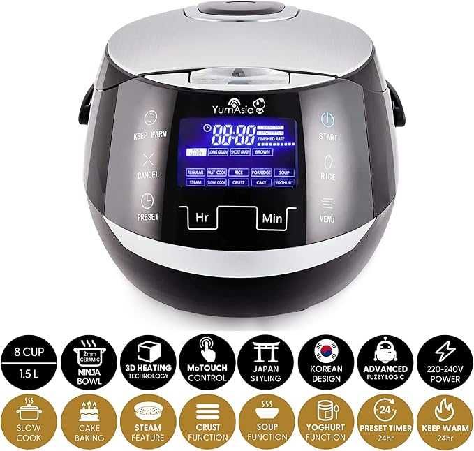 Yum Asia Sakura Rice Cooker z ceramiczną misą ryżowar 1,5l