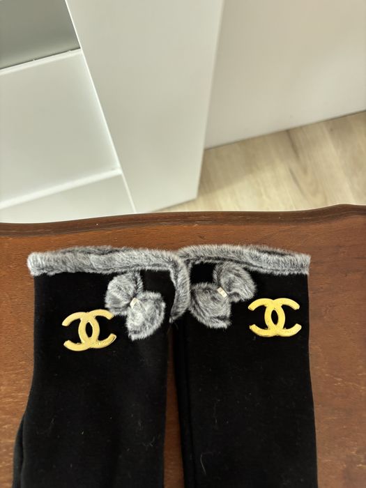 Rękawiczki czarne logowane