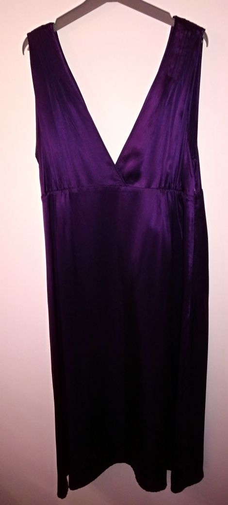 DIA DOS NAMORADOS - Vestido cerimónia roxo em seda, 'Red Globe'