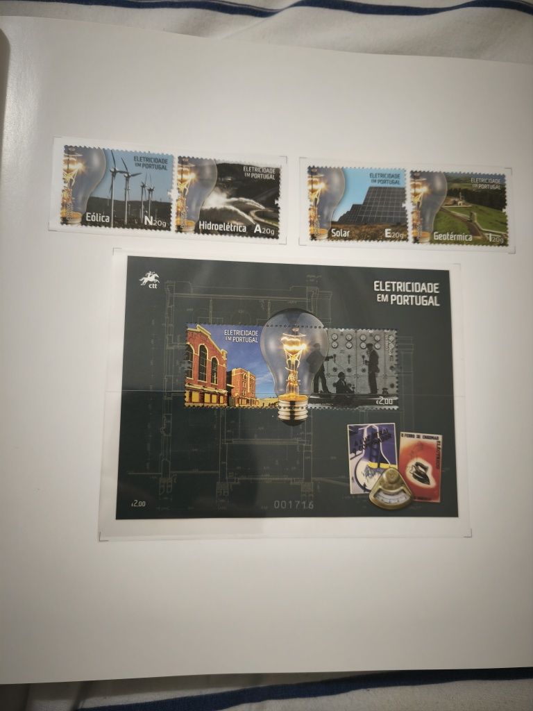 Livro novo de Filatelia "uma história da electricidade em Portugal"