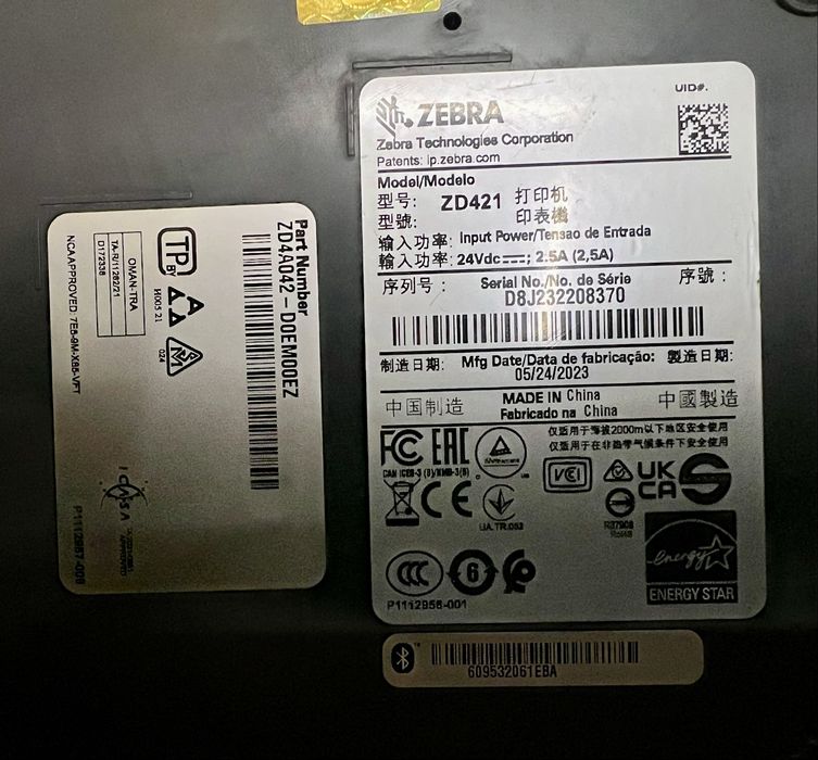Термопринтер етикеток, штрих-кодів Zebra ZD421 для Нової Пошти