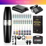 Kit Tatuagem Pen  Fonte Tintas Agulhas  Acessórios