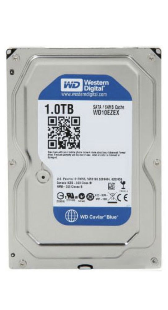 Жорсткий диск Western Digital Blue 1TB 7200rpm 64MB WD10EZEX 3.5 SATA