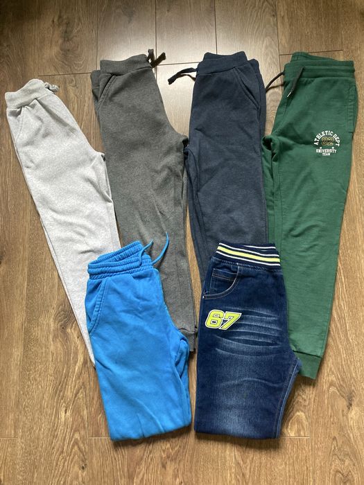 Spodnie chlopiece dresowe 6 par