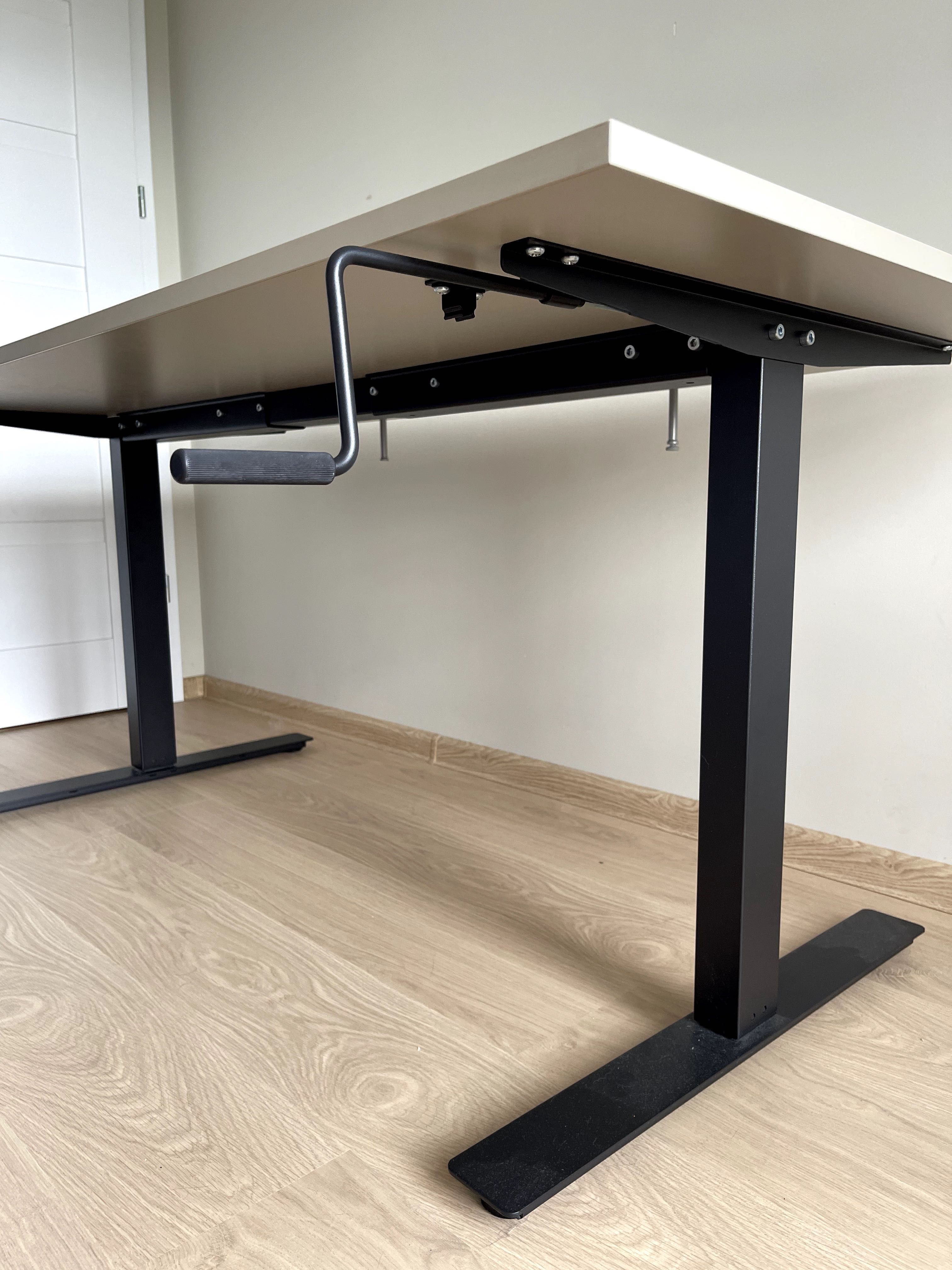 Duże biurko Ikea TROTTEN 160x80 z regulacją wysokości