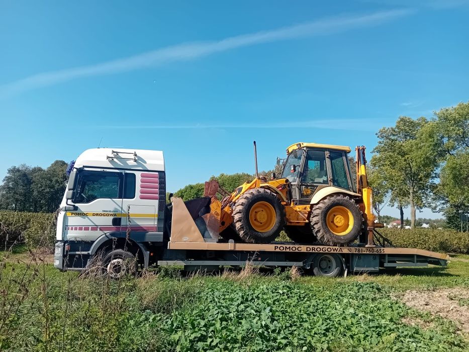 Pomoc Drogowa Laweta transport maszyn Holowanie