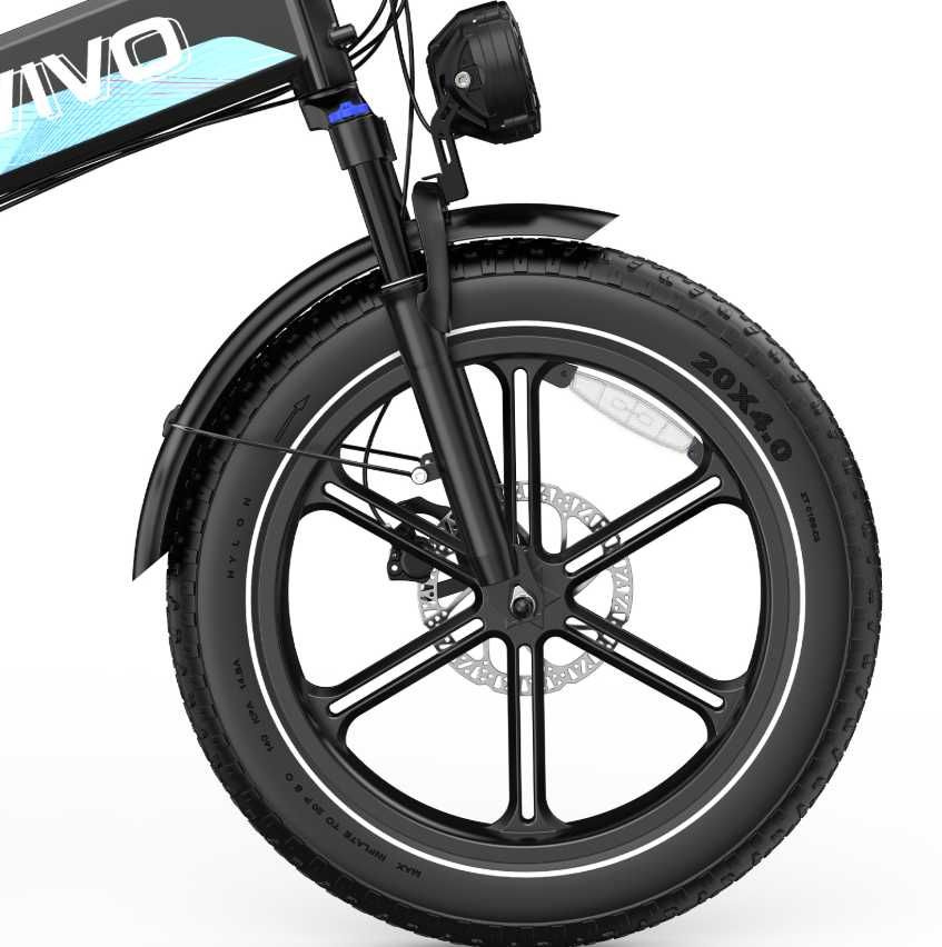 Rower elektryczny Ovivo Hyper V2 Pro - fatbike, składak, duży zasięg