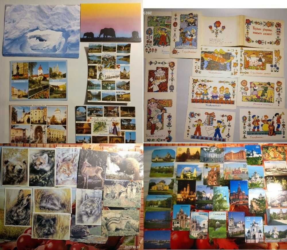 сувенир художественные открытки, конверты, карточки, марки, фотокниги