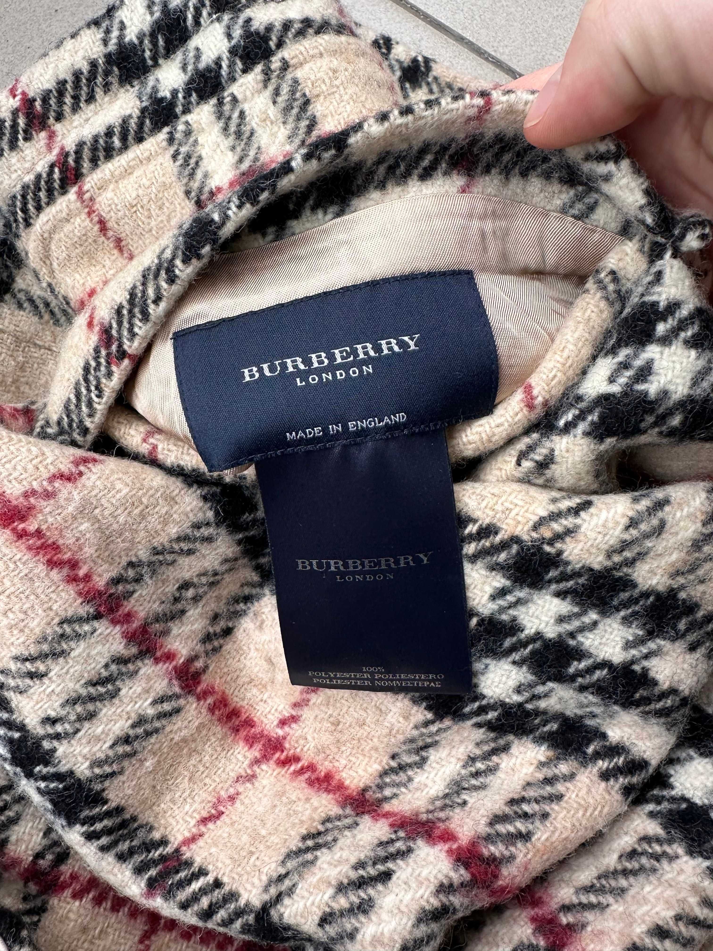 Kurtka Burberry London dwustronna krata wełniana r. M