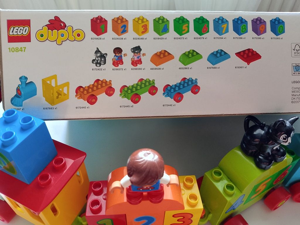 LEGO Duplo pociąg z cyferkami
