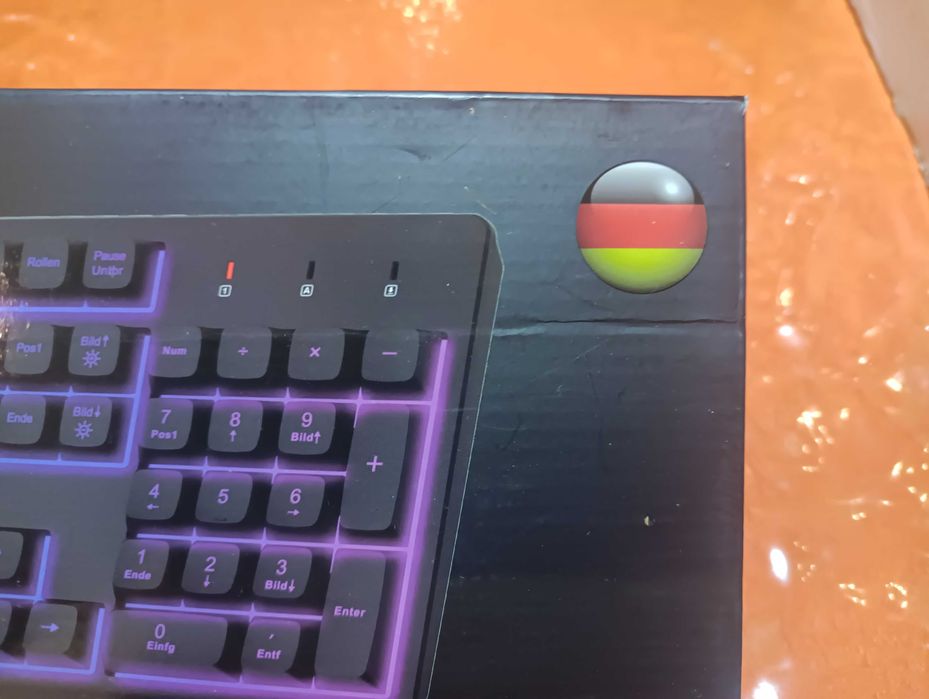 Teclado wireless Klim Chroma novo - Alemão