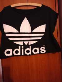 Czarny Top Adidas