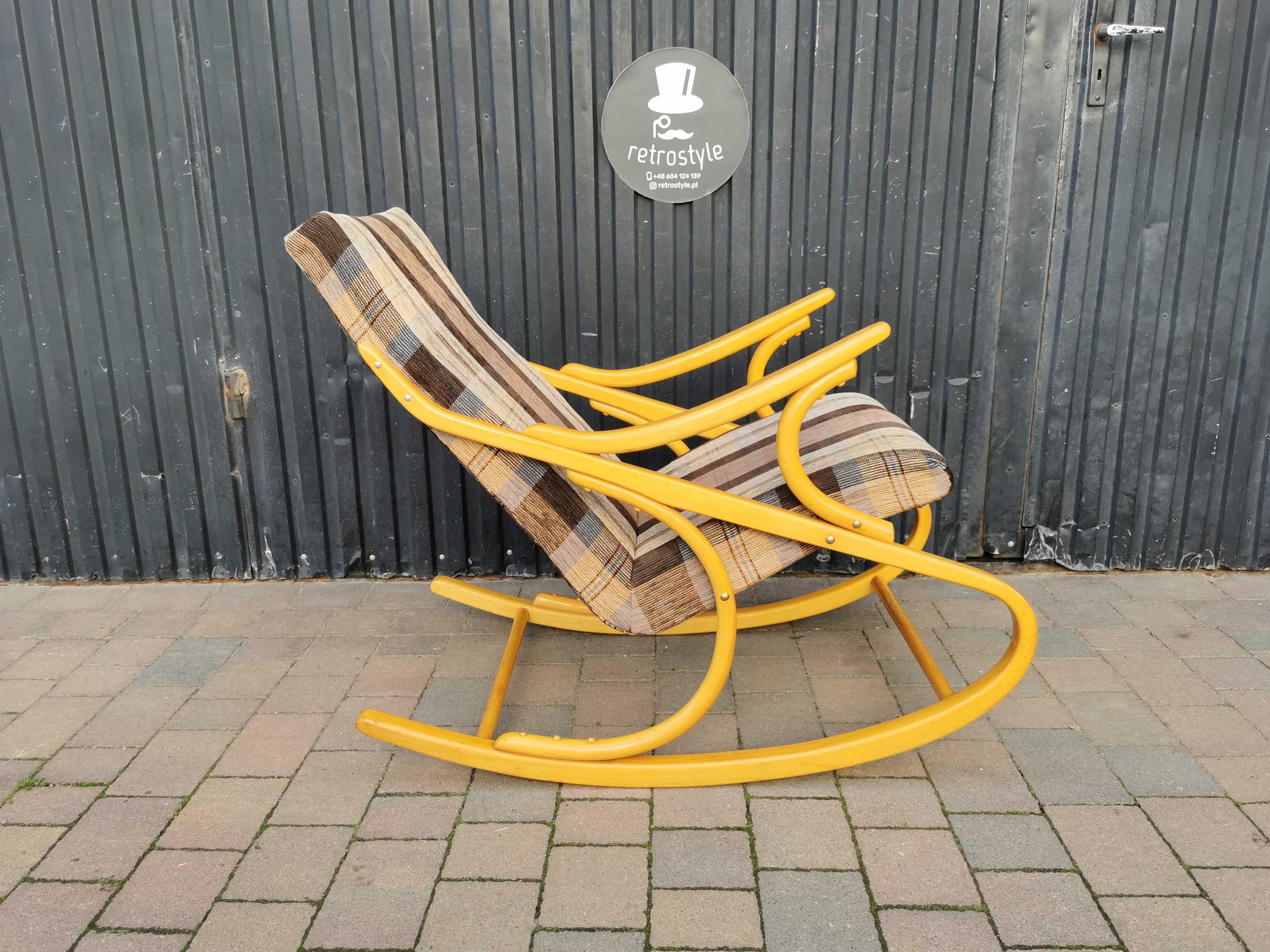 Fotel bujany TON (Thonet), Czechosłowacja '60 Design, RETRO