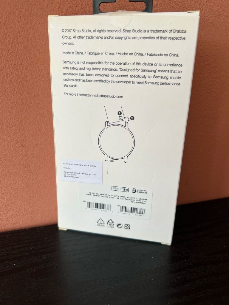 Pasek do smartwatcha Samsung – 20 mm szer. Idealnie pasuje do Gear itd