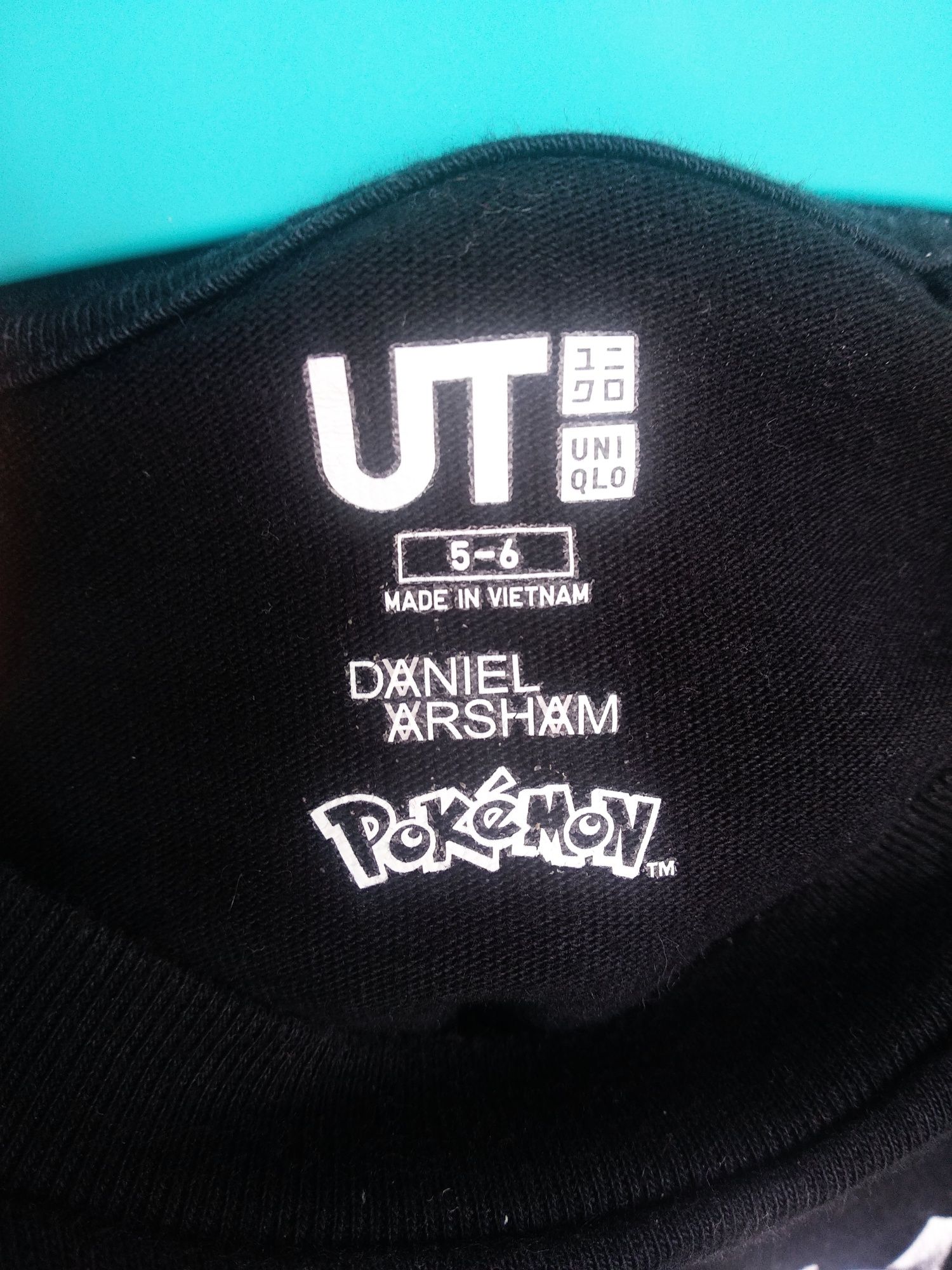 Футболка дитяча Uniqlo+ Daniel Arsham, Pokémon UT, 5-6 років