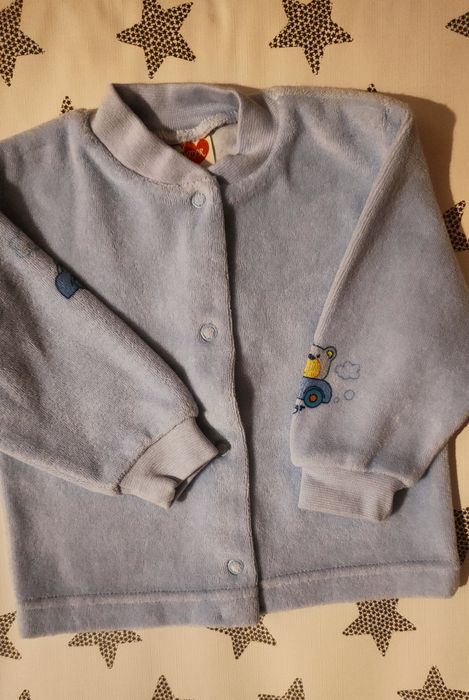 Ciepłe spioszki z kaftanikiem rozmiar 68