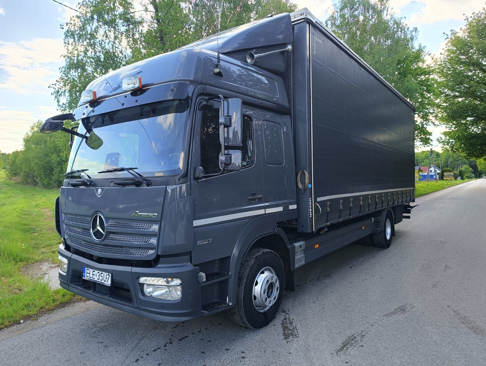 Mercedes Atego 1527 Plandeka Firanka
