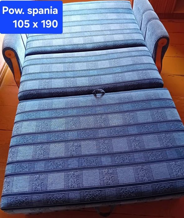 REZERWACJA Sofa rozkładana ze skrzynią na pościel