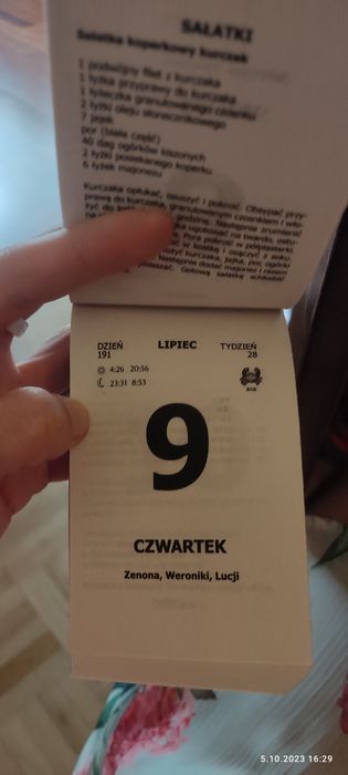 Kartka z kalendarza 2020