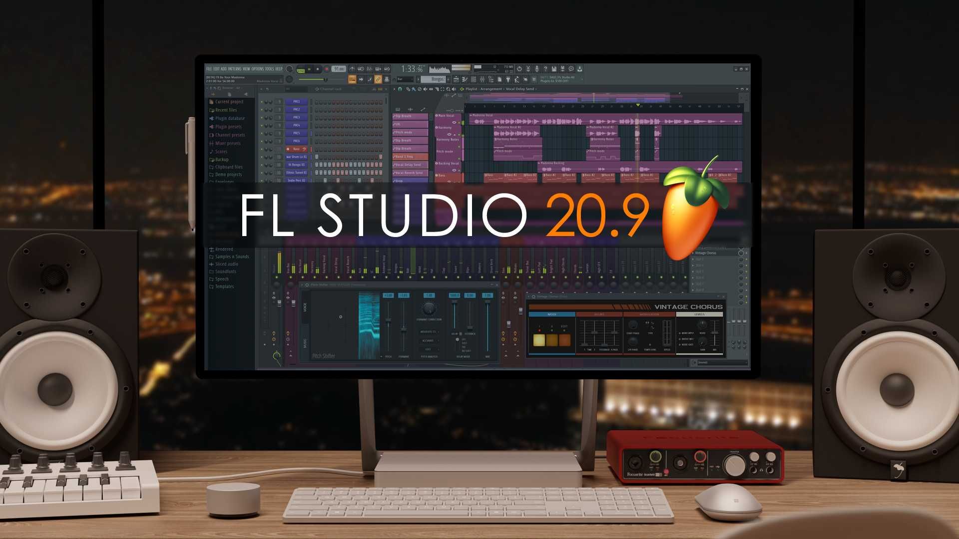 FL Studio Producer Edition v21.2.3 работа со звуком.