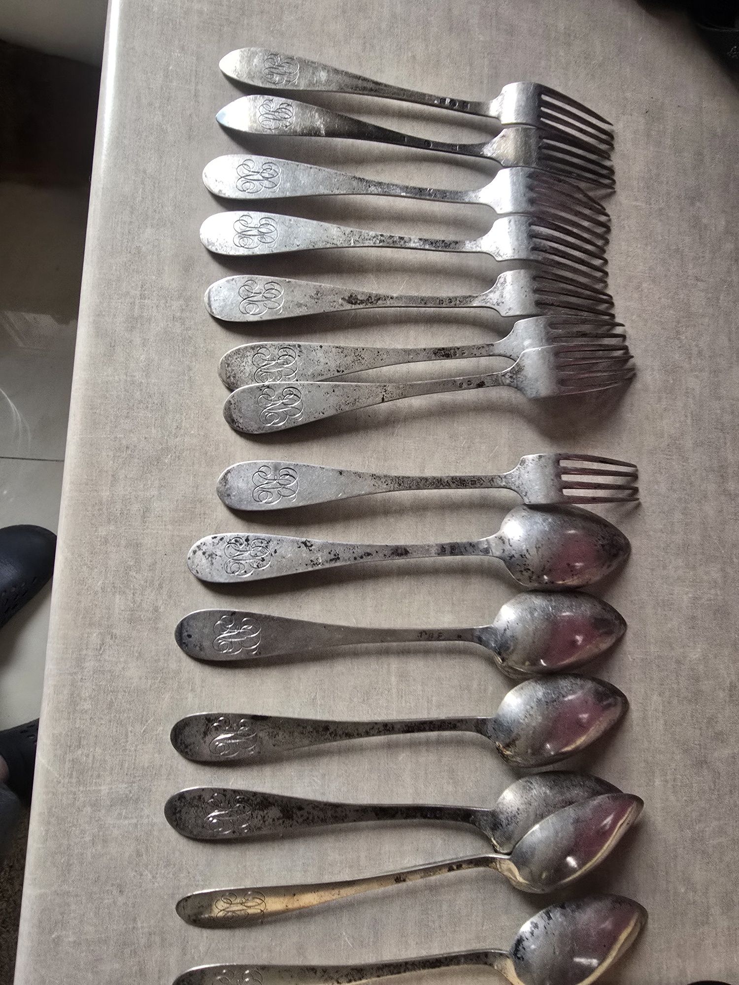 Srebrne stućce 830 gram  próba 800