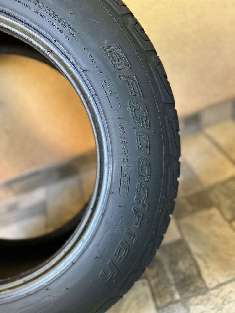 Шини 195/65 r15, колеса,резина б/у BF Goodrich Advantage T/A