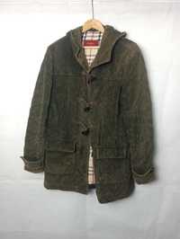 Burberry Duffle Corduroy hooded coat jacket kurtka płaszcz