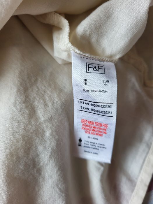 Bluzka boho pastelowa azurowa