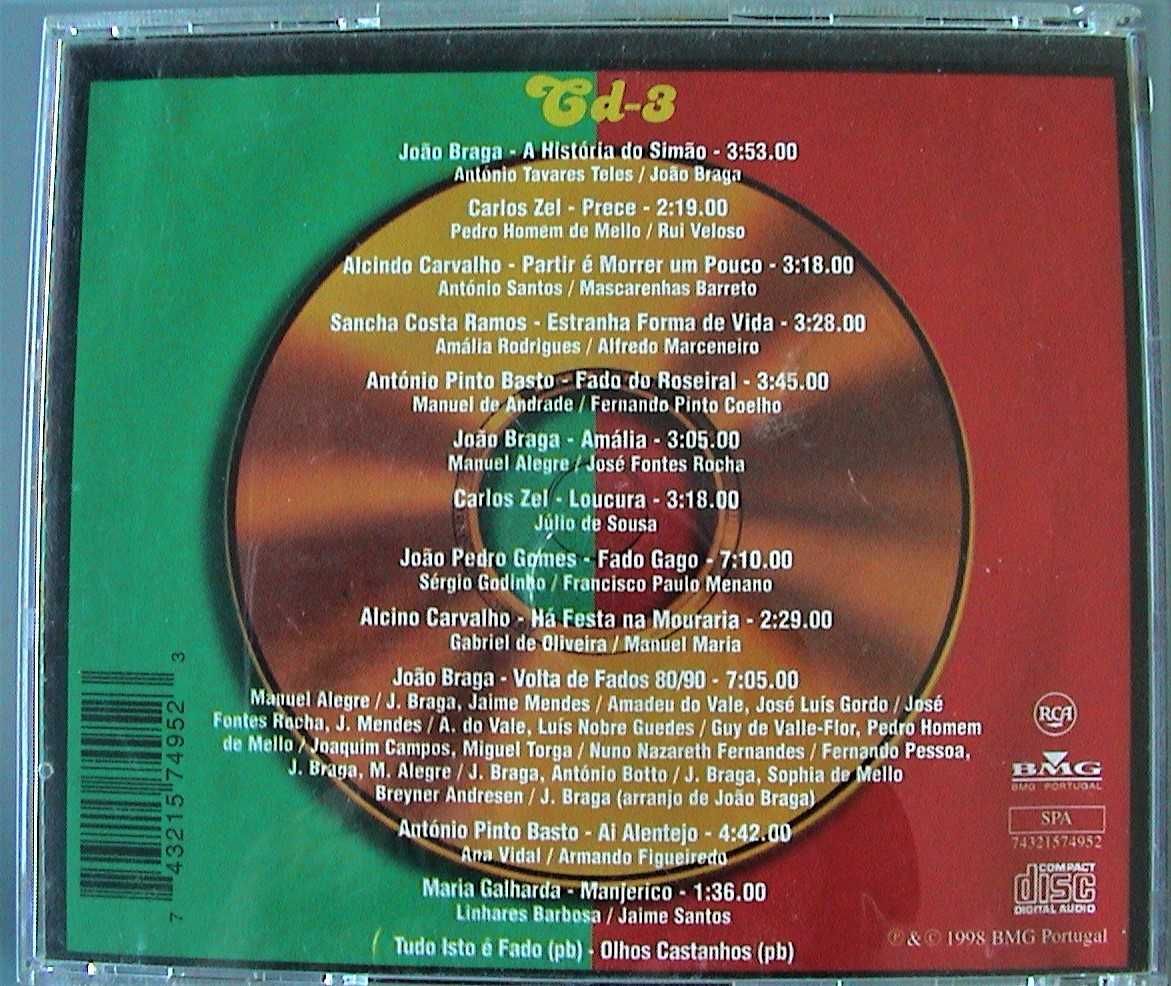 cds Música ligeira-Fado-Tunas - O Preço é de cada um dos 7 cds..